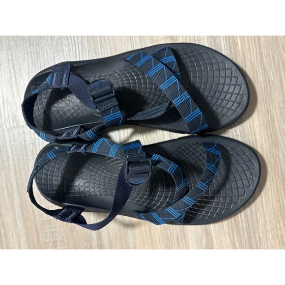 Chaco Z1 Classic‎ Mens Sandals Navy Blue Geometric Strappy Sport Shoes Size 13